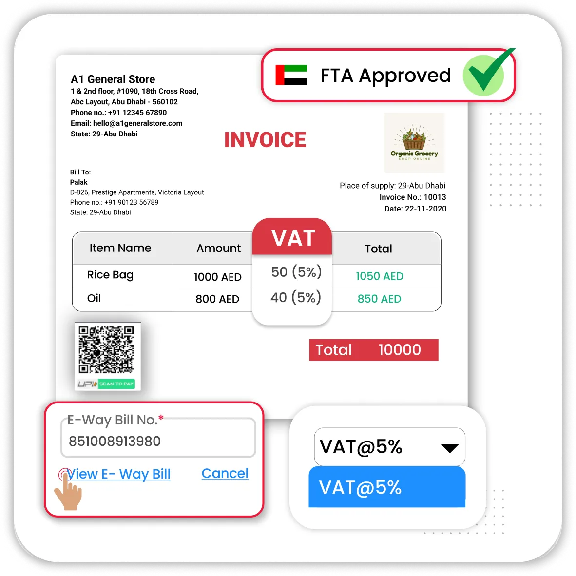 Specific Inventory Management FTA-Compliant VAT Invoicing