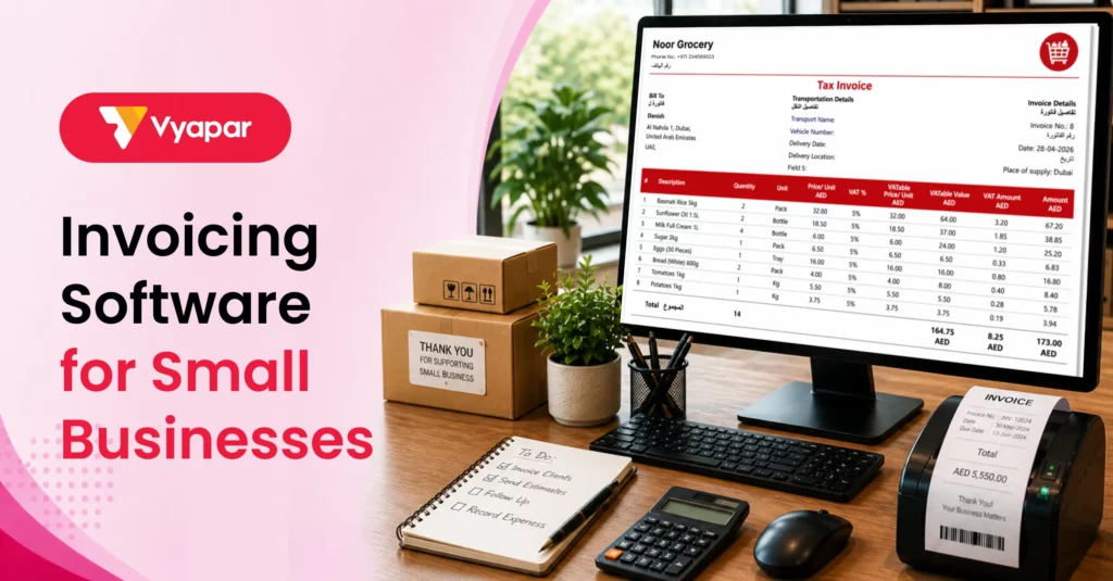 Best Invoicing And Billing Software For Small Business - UAE | Vyapar App
