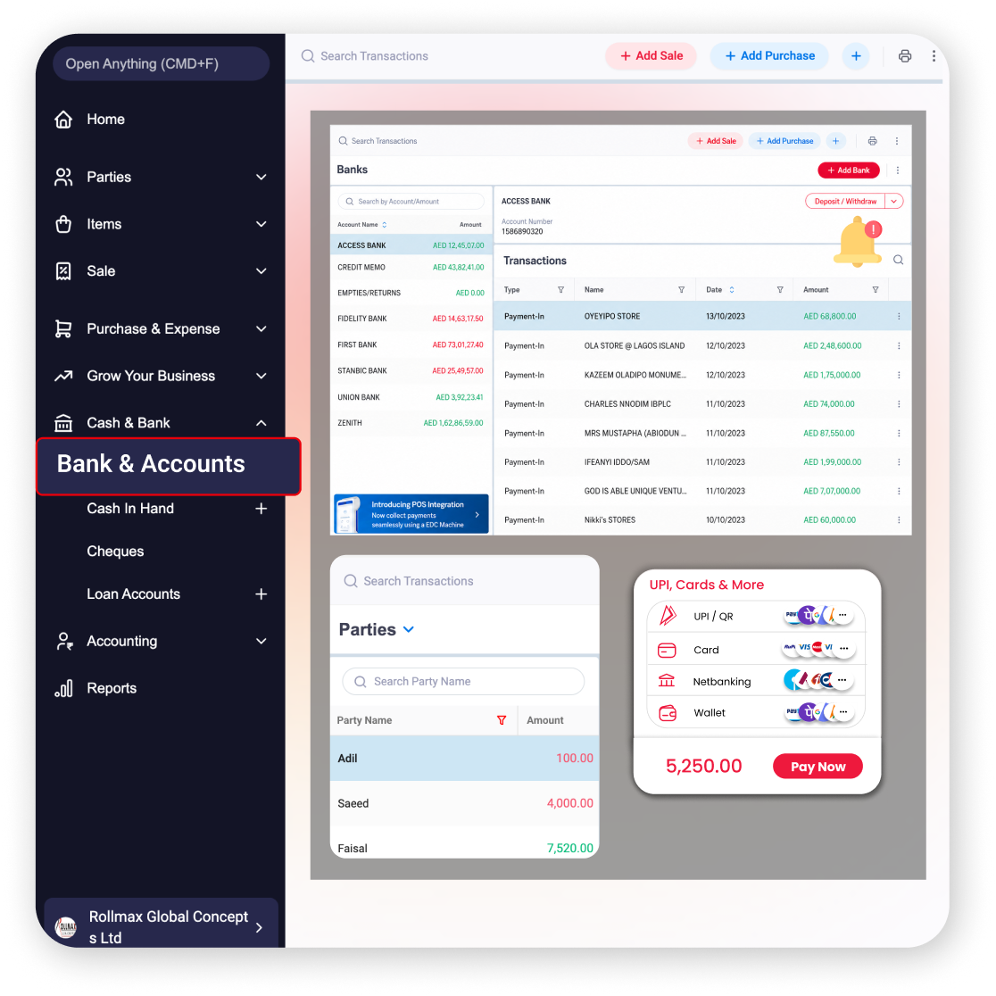 payment collection reminders oil gas accounting UAE