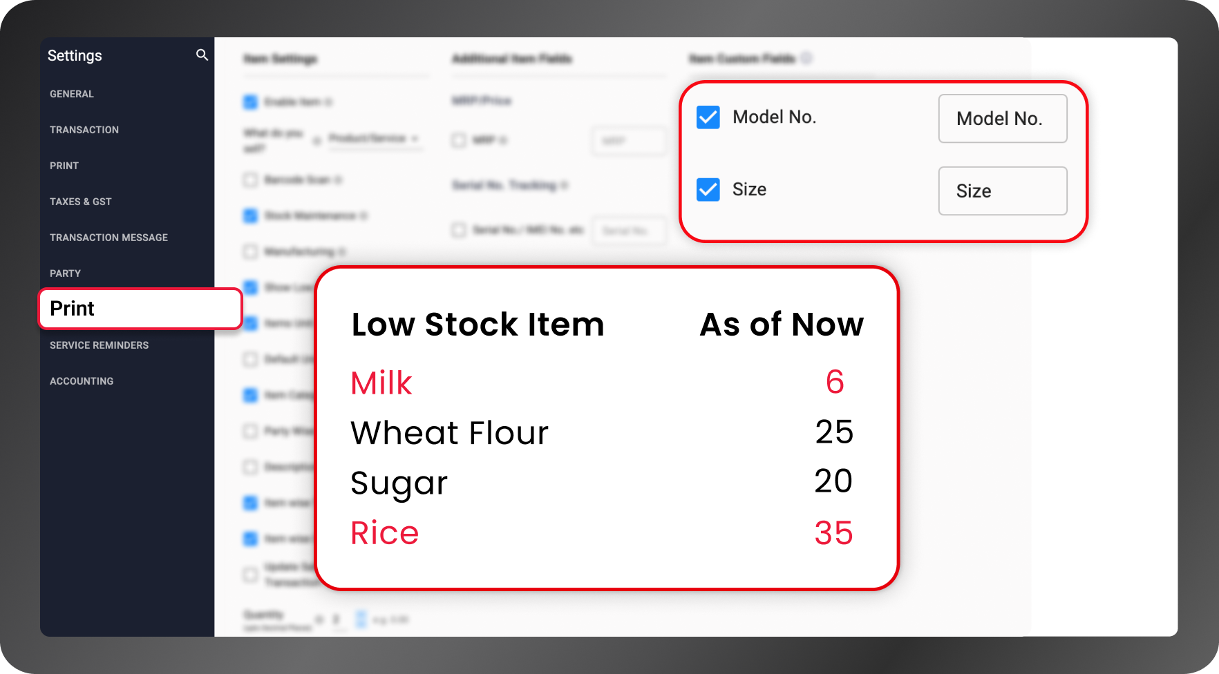 low stock alerts inventory software UAE