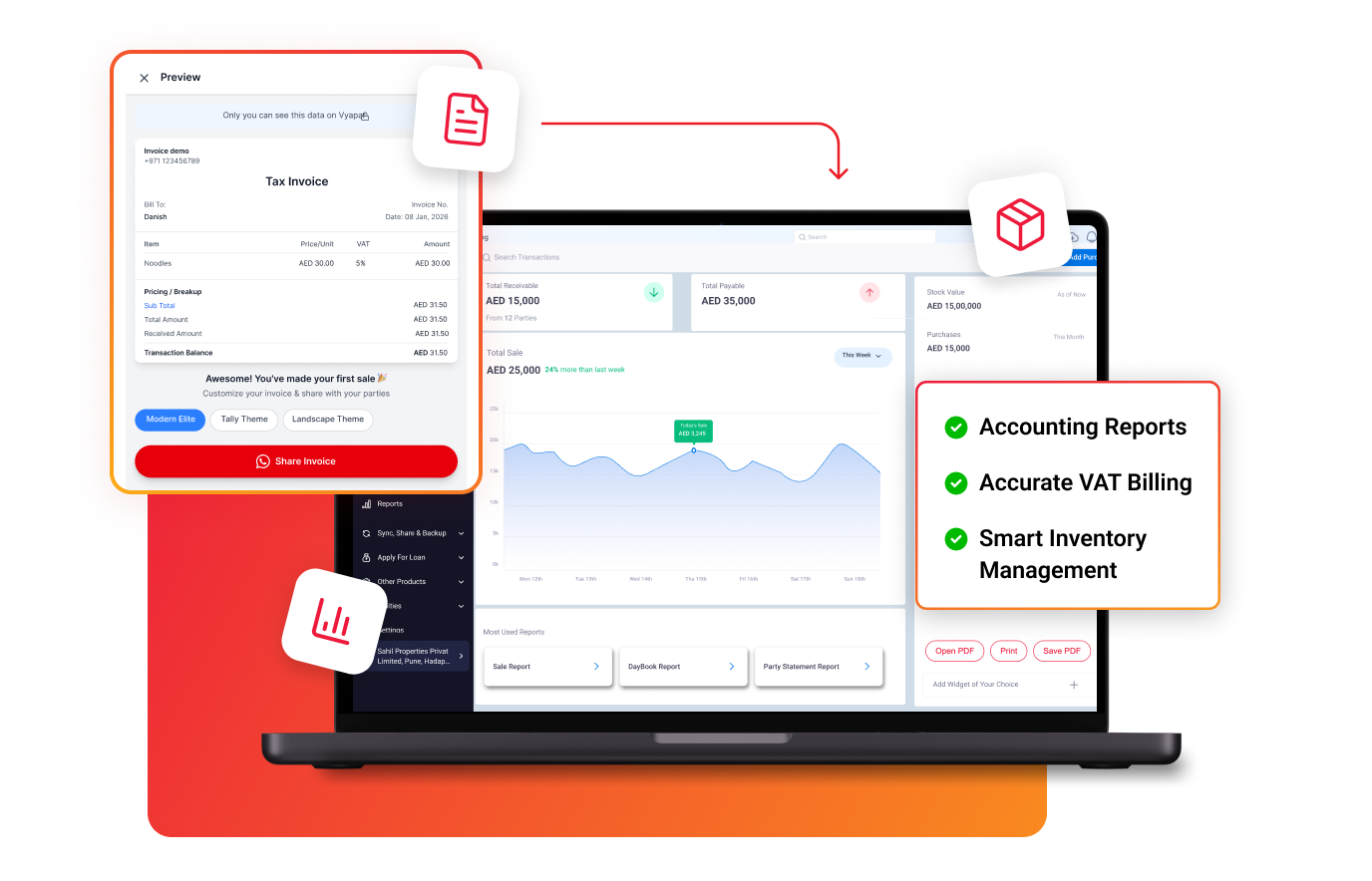Vyapar UAE - VAT Billing & Inventory Software