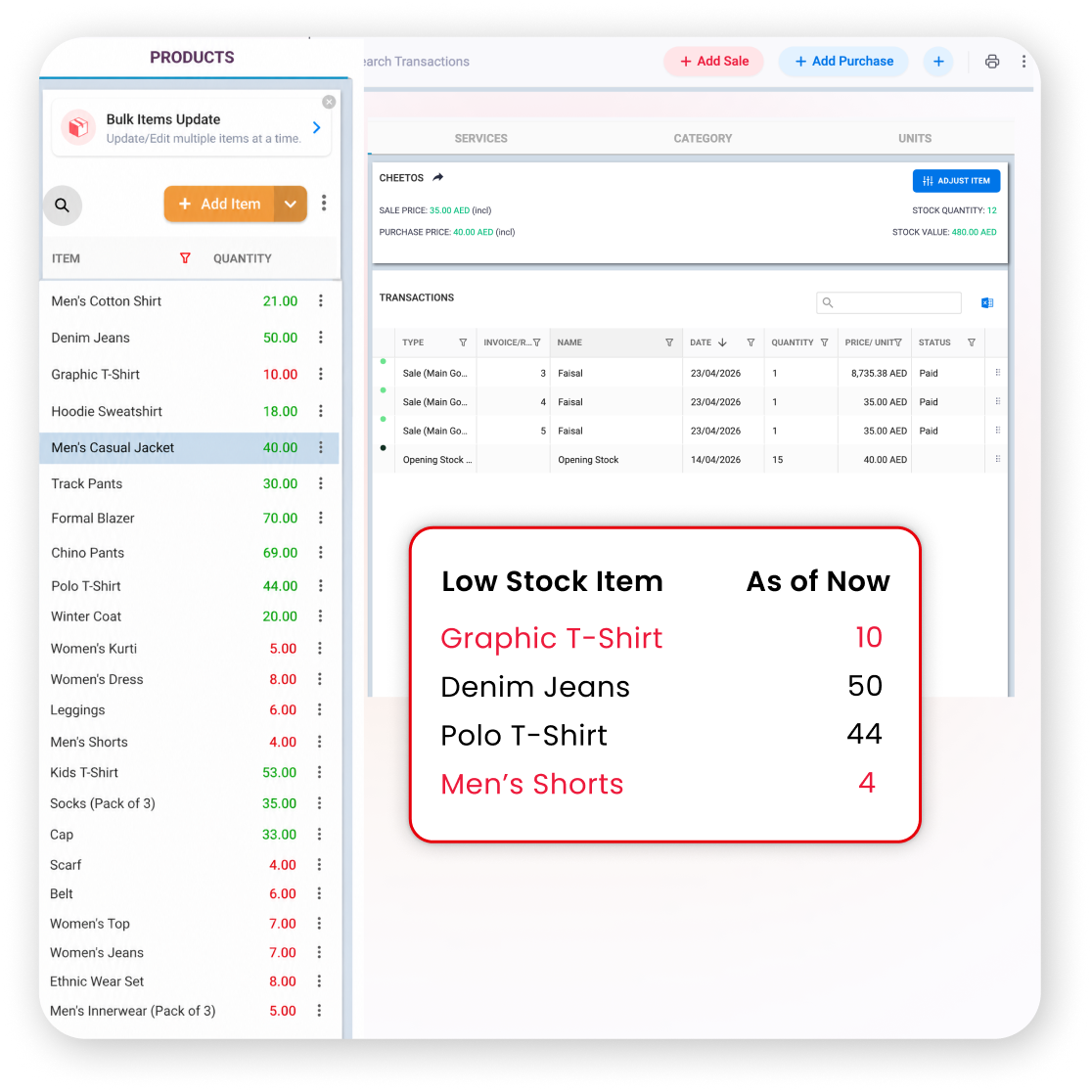 low stock alerts e-commerce inventory UAE