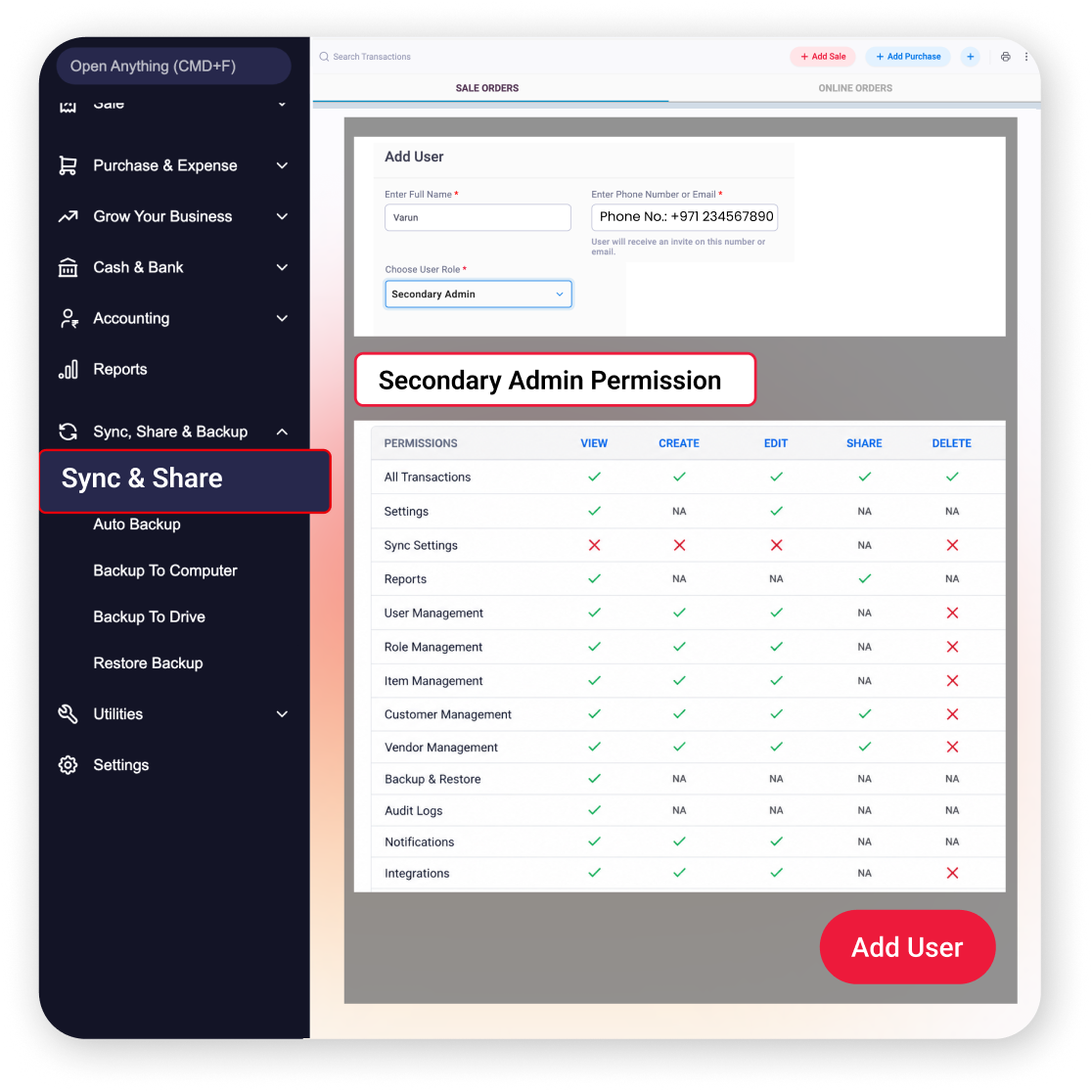 multi-user access inventory management UAE