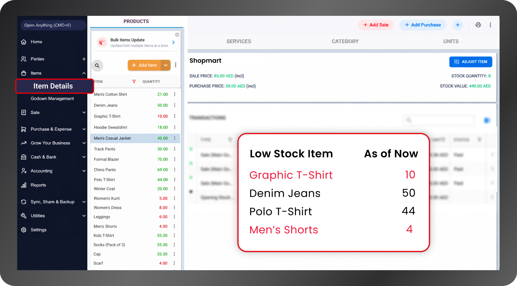 low stock alerts e-commerce inventory UAE