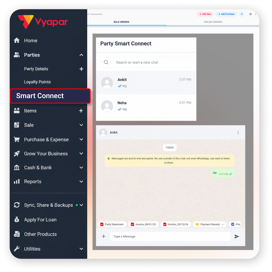 WhatsApp inventory management software UAE