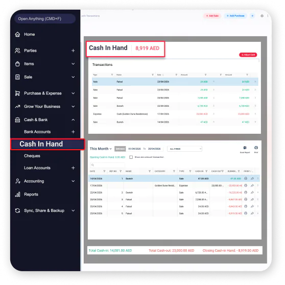 cash flow tracking expense management software