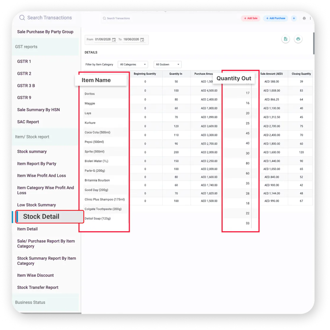 custom inventory reports warehouse management software